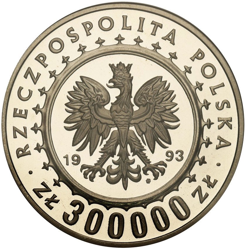 III RP. PRÓBA Nikiel 300 000 złotych 1993 Zamek w Łańcucie
